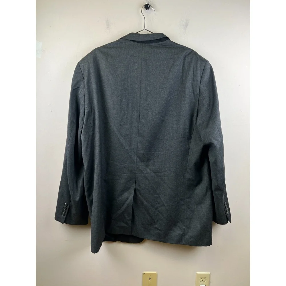 Lauren Ralph Lauren Mens 50L Gray Wool Two Button Blazer Sport Coat Made Canada